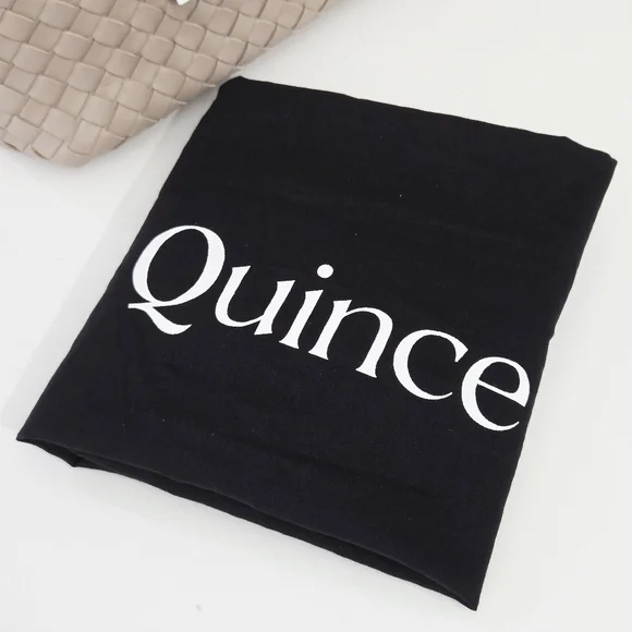 NWT QUINCE LARGE ITALIAN LEATHER HANDWOVEN SATCHEL TOTE BAG IN TAUPE - Picture 13 of 15